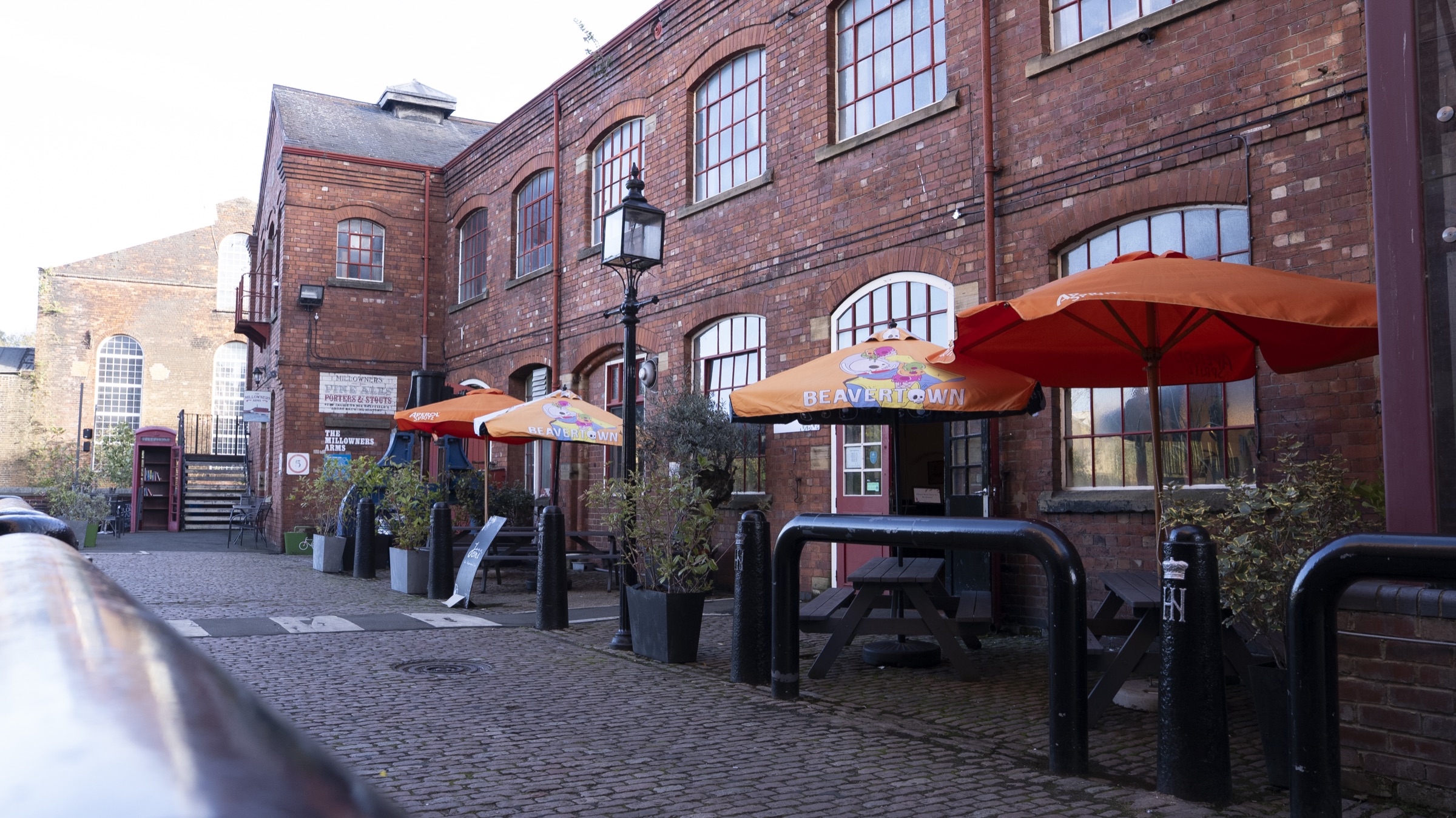 Joni at Kelham Island, courtyard exterior
